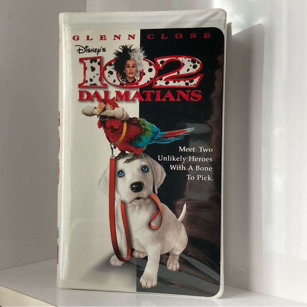 Vintage Disney’s 102 Dalmatians Video
VHS 21639,
Walt Disney Home Video